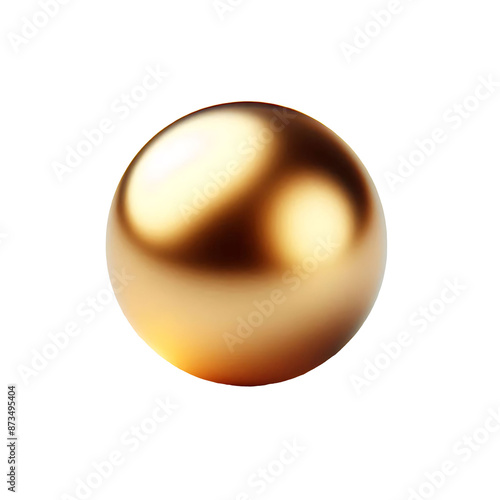 Metallic gold ball clip art