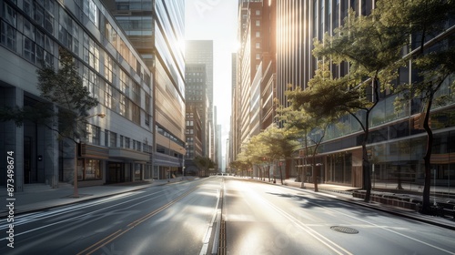 in the city, with a white silver gray exterior color matching the minimalist style, captured with high-speed photography against an urban background, using a wide-angle lens with a blurry effect on th