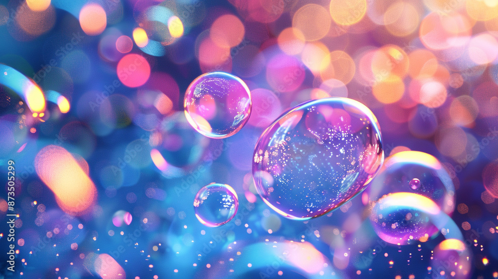 Colorful Soap bubbles abstract background Colorful Soap bubbles abstract background