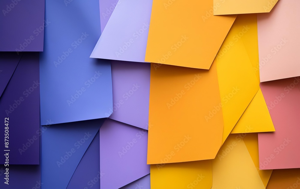 Vibrant Abstract Art with Colorful Layered Rectangles