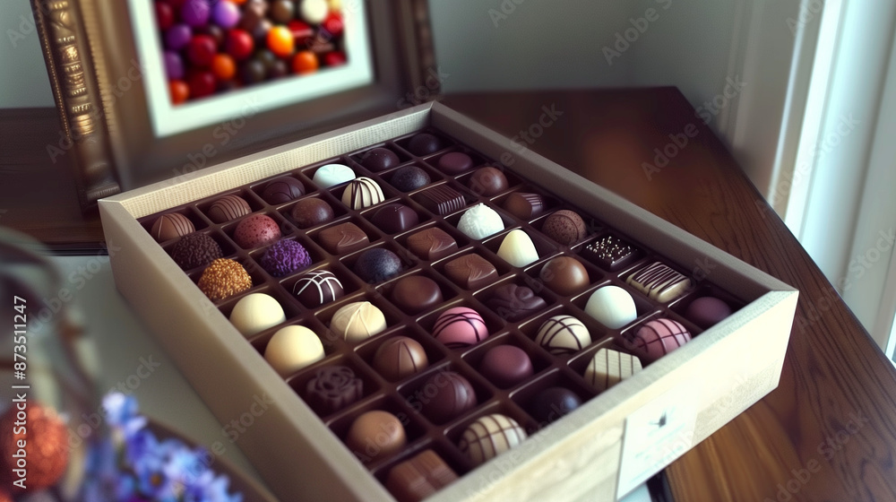 a set of different praline a set of different praline