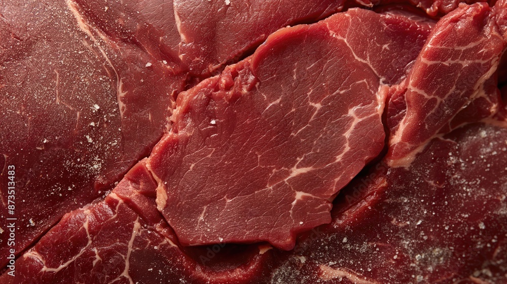 Texture of a fresh raw red beef meat solid background. Food background Texture of a fresh raw red beef meat solid background. Food background