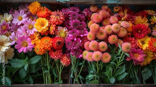 Wallpaper Mural Vibrant Bouquet of Flowers Torontodigital.ca