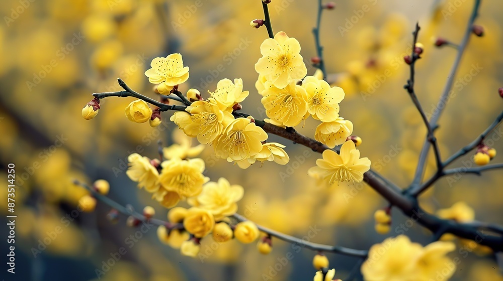 Yellow Flowers in Bloom