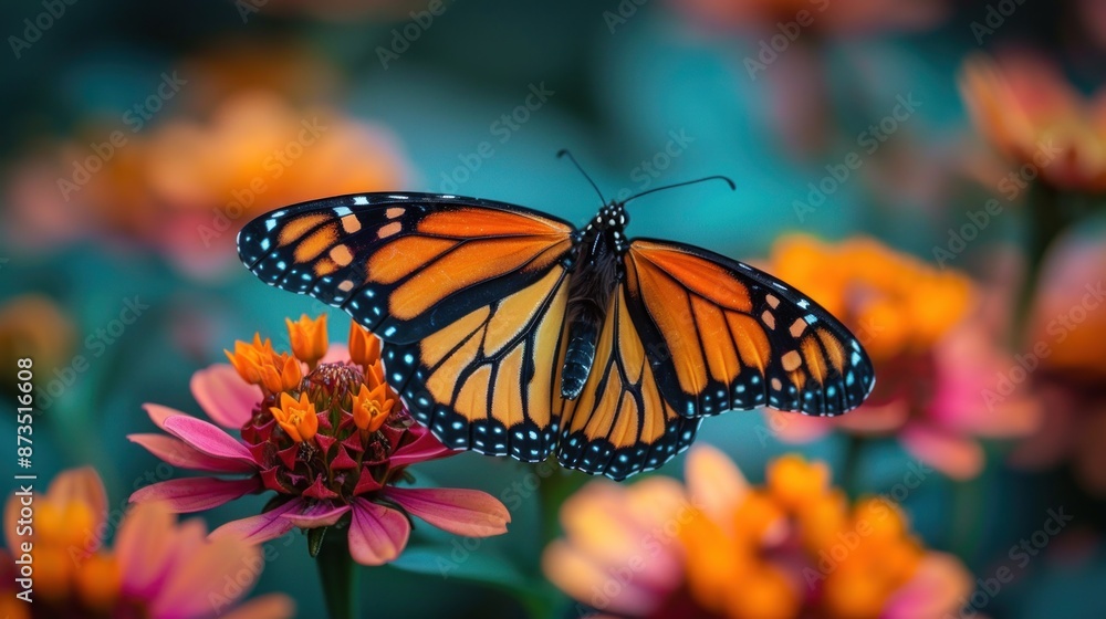 Fototapeta premium Monarch Butterfly on Flower