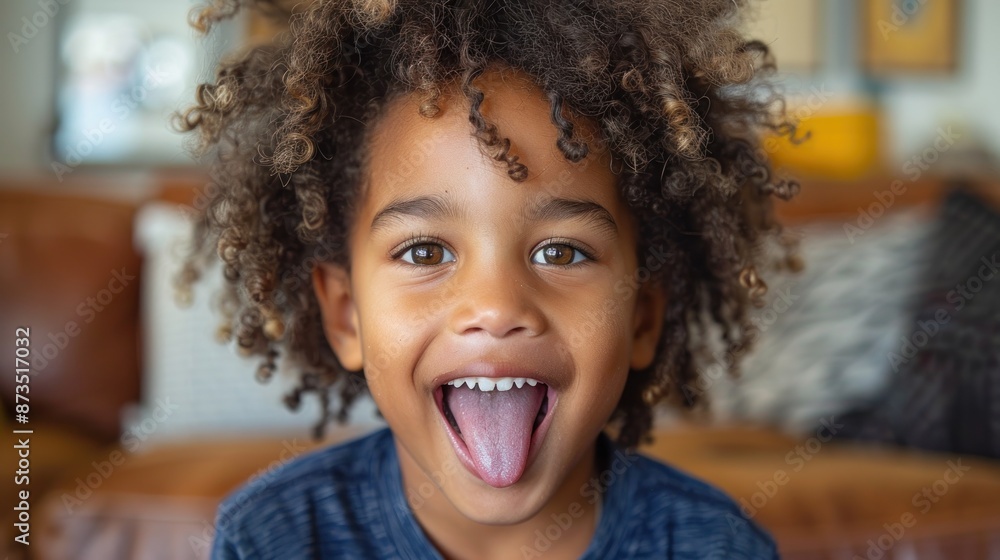 Young Boy Making Funny Face With Tongue Out Young Boy Making Funny Face With Tongue Out