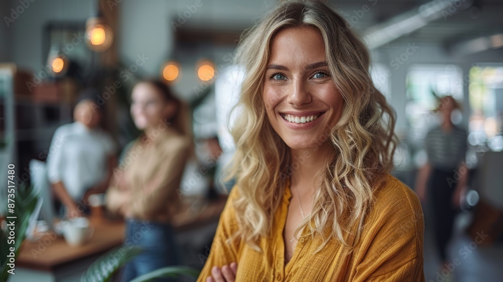 Smiling Woman in Office Smiling Woman in Office