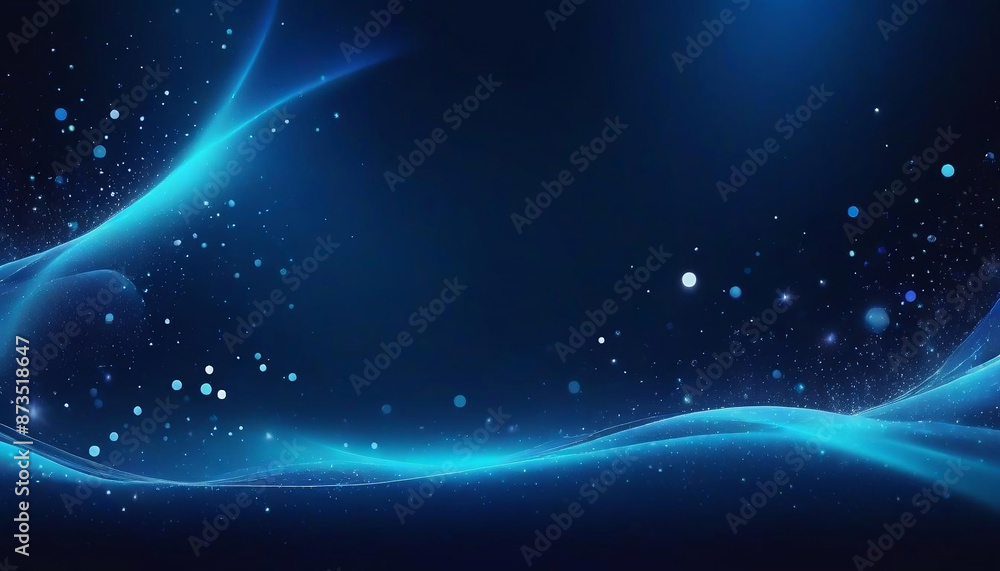 A dark blue background with dots and lines, opalescent night background, underwater bubbles background, ambient light background, digital illustration created with generative ai. A dark blue background with dots and lines, opalescent night background, underwater bubbles background, ambient light background, digital illustration created with generative ai.