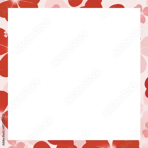 Wallpaper Mural frame for text with hearts Torontodigital.ca