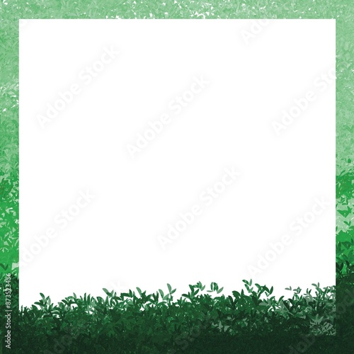 Wallpaper Mural green grass frame Torontodigital.ca