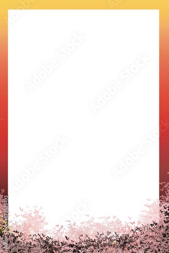 Wallpaper Mural frame with red rose petals Torontodigital.ca