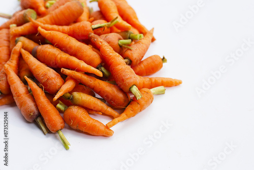 Фотография Fresh baby carrot, Excellent source of vitamin A and beta-carotene