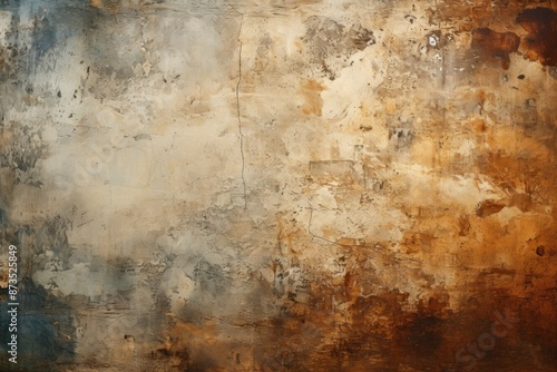 Abstract Background Texture Grunge of Old Paper with Text Space, generative IA