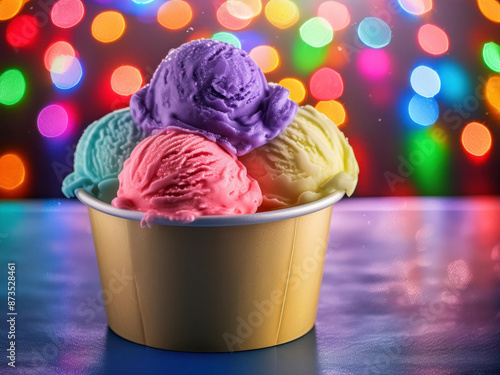 ice cream in a bowl