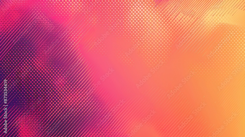 Obraz premium Pink and Orange Gradient Background with Grainy Texture