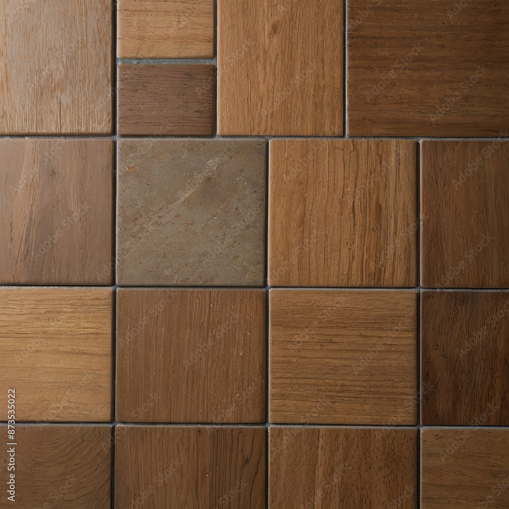 photo of a tile with a wood motif. Wooden tiles. Wooden floor. brown tiles photo of a tile with a wood motif. Wooden tiles. Wooden floor. brown tiles