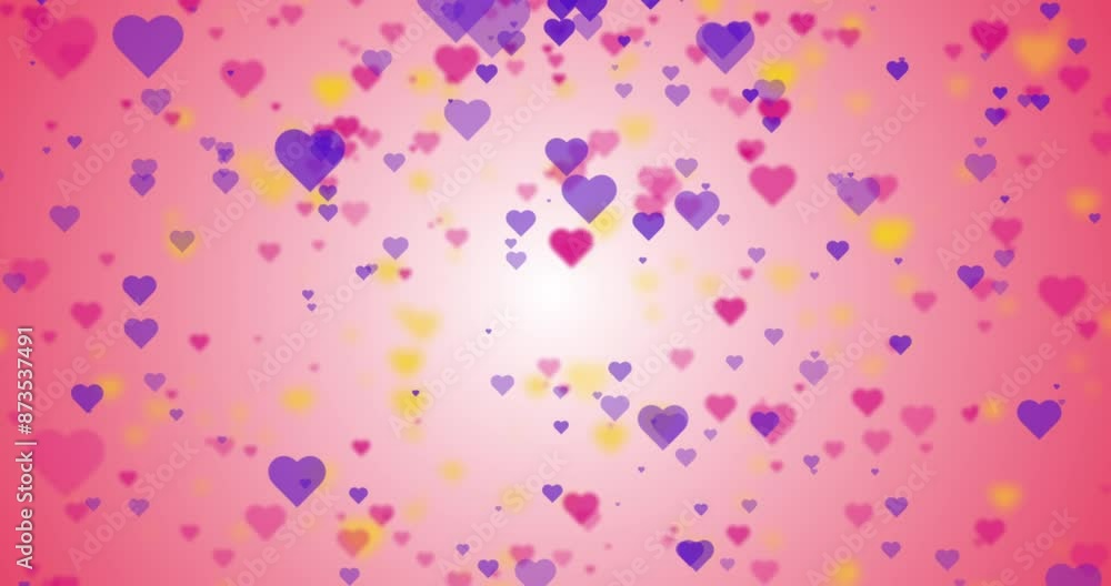 Blue, pink and yellow Hearts animation for Valentine's day Greeting love video. 4K Romantic animation on gradient background for Valentine's day, St. Valentines Day, Mother's day, Wedding anniversary. Blue, pink and yellow Hearts animation for Valentine's day Greeting love video. 4K Romantic animation on gradient background for Valentine's day, St. Valentines Day, Mother's day, Wedding anniversary.