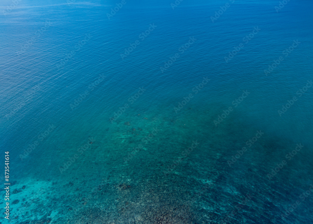 Aerial view of blue sea surface Aerial view of blue sea surface