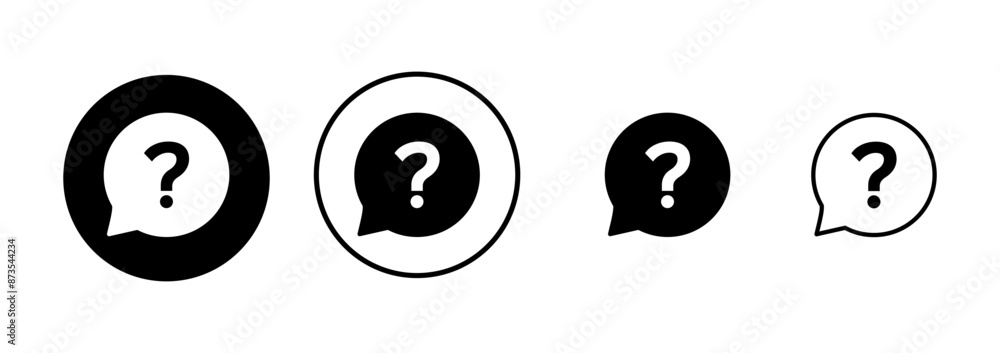Question Icon vector isolated on white background. Question mark sign. help icon. Faq Question Icon vector isolated on white background. Question mark sign. help icon. Faq