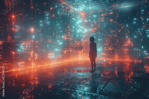 Silhouette in a Digital Realm