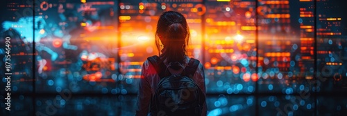 A Lone Figure in the Digital Age