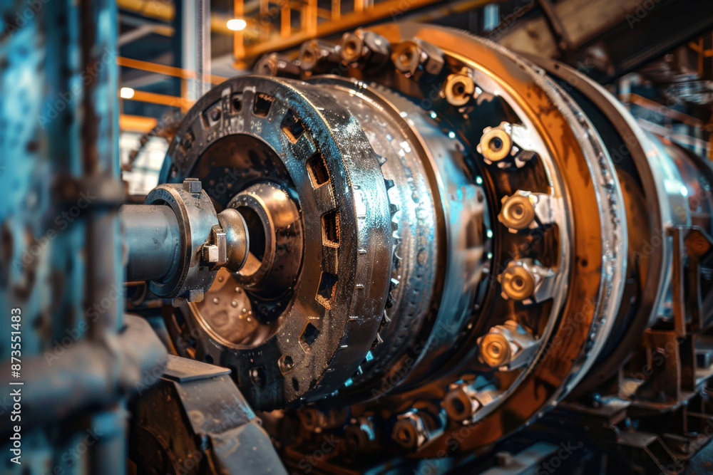Industrial Machinery in a Factory Setting. Industrial Machinery in a Factory Setting.
