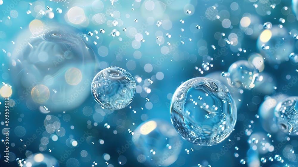 background of cell content in water, Generate AI. background of cell content in water, Generate AI.