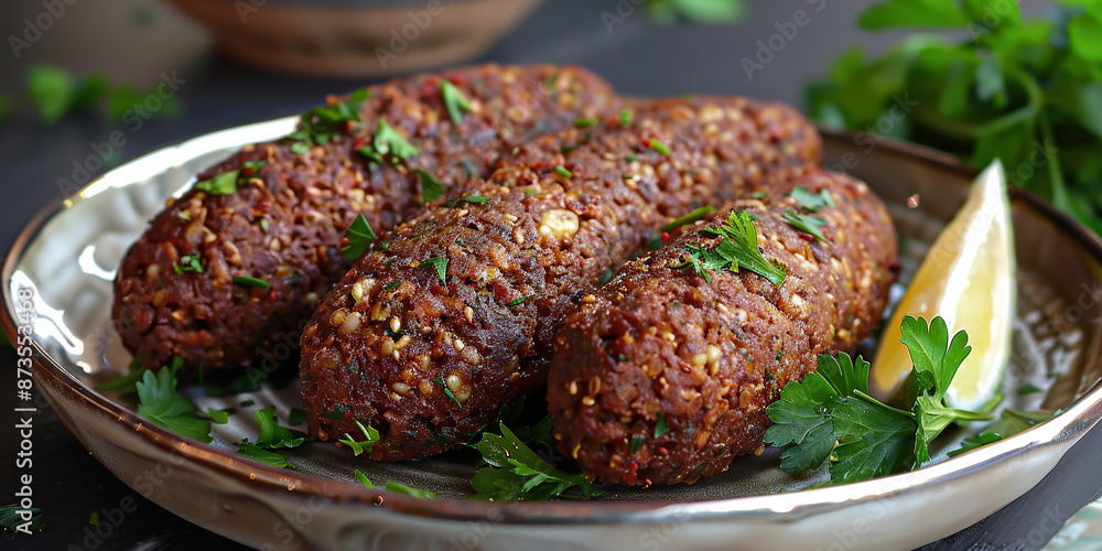 Kibbeh on the table Kibbeh on the table