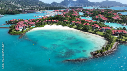 Canvastavla Eden Island At Victoria In Mahe Island Seychelles