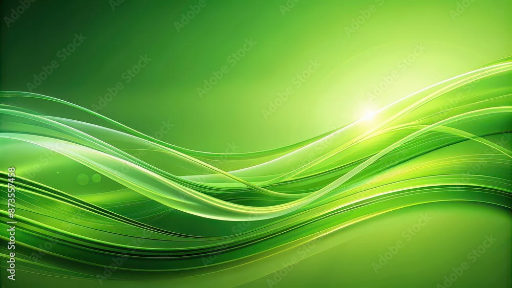 Green abstract wave background with flowing lines and soft curves, Wave, abstract, green, background, flowing, lines, curves, smooth Green abstract wave background with flowing lines and soft curves, Wave, abstract, green, background, flowing, lines, curves, smooth