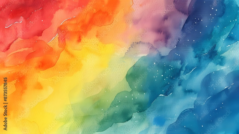 rainbow watercolor background