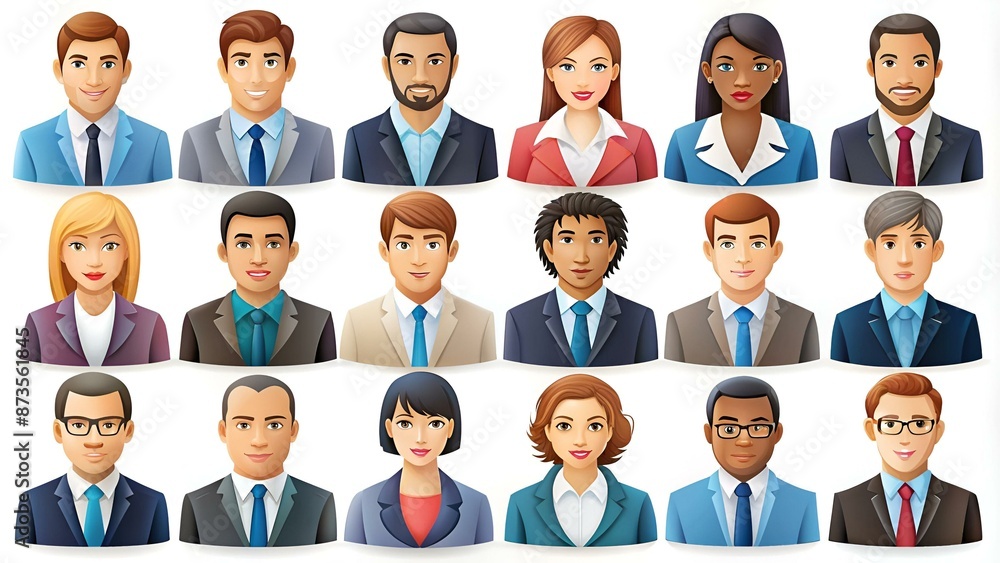 business people icon vector isolated business people icon vector isolated