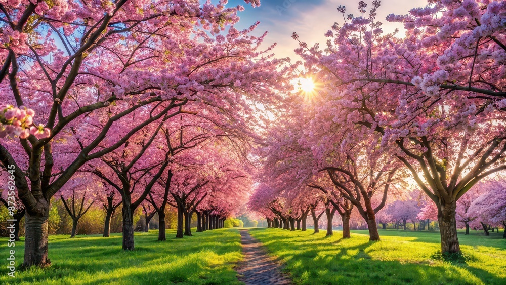 Beautiful blooming trees in full spring blossom , nature, spring, blooming, trees, flowers, fresh, season, growth Beautiful blooming trees in full spring blossom , nature, spring, blooming, trees, flowers, fresh, season, growth