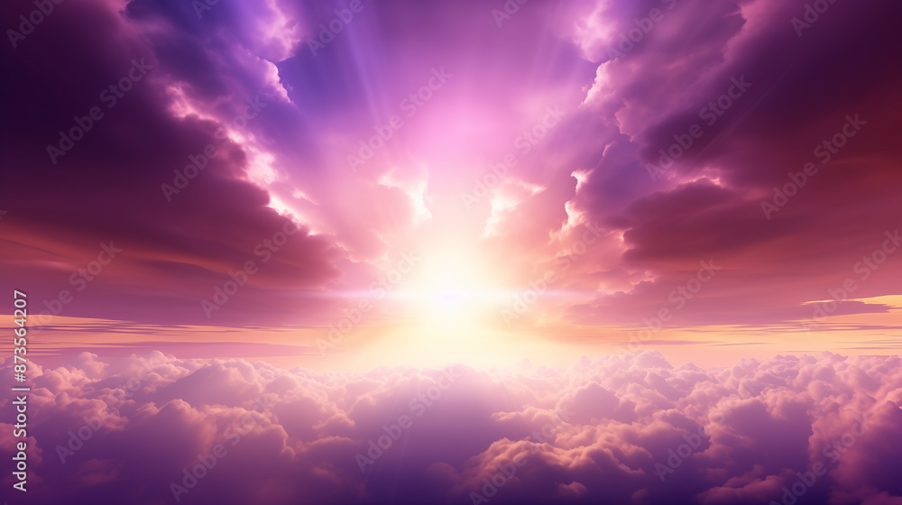 Creation. Genesis 1 – 2:4. God said, “Let there be light,” and there was light. beginning, Bible describes birth of creation celestial event with dawn breaking through cloudscape symbolized heavens. Creation. Genesis 1 – 2:4. God said, “Let there be light,” and there was light. beginning, Bible describes birth of creation celestial event with dawn breaking through cloudscape symbolized heavens.