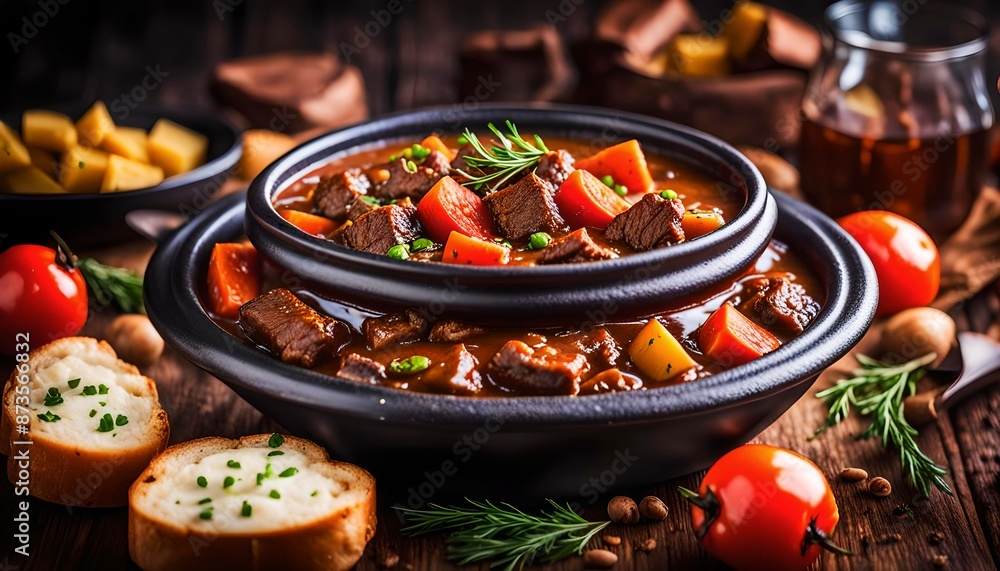 Delicious beef stew with vegetables Delicious beef stew with vegetables