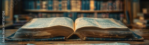 Book that is open on a table, book lovers day