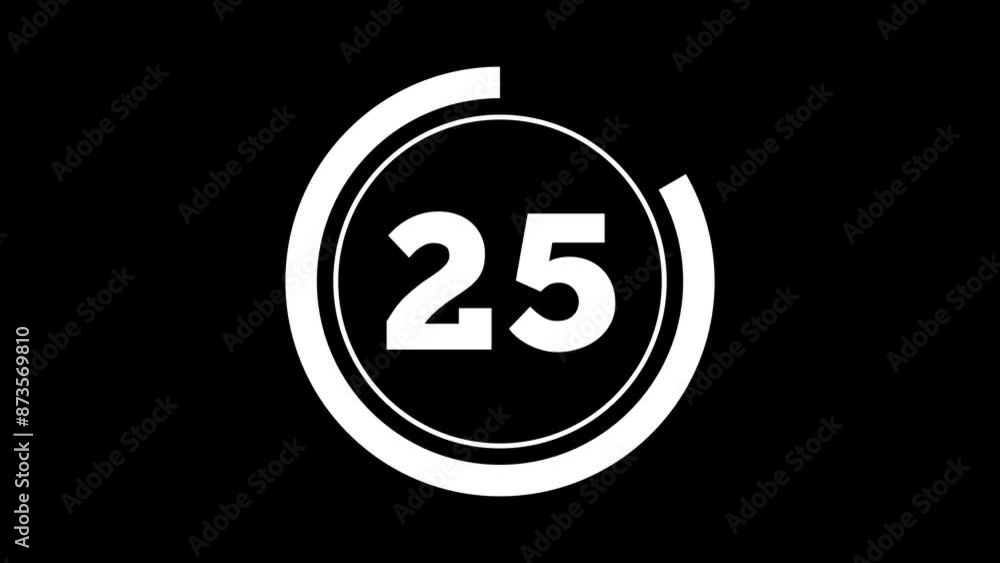 Double Circle 30 Seconds Minimalist Countdown Timer. White on Black Background. Thick Numbers and Animated Circle Shaped Indicator. 4K Motion Graphic Countdown. Double Circle 30 Seconds Minimalist Countdown Timer. White on Black Background. Thick Numbers and Animated Circle Shaped Indicator. 4K Motion Graphic Countdown.