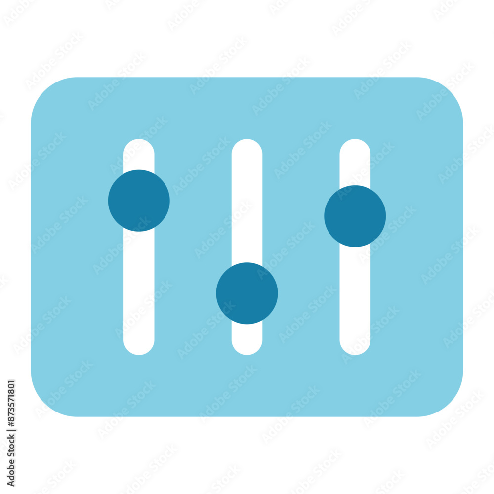 equalizer icon for illustration