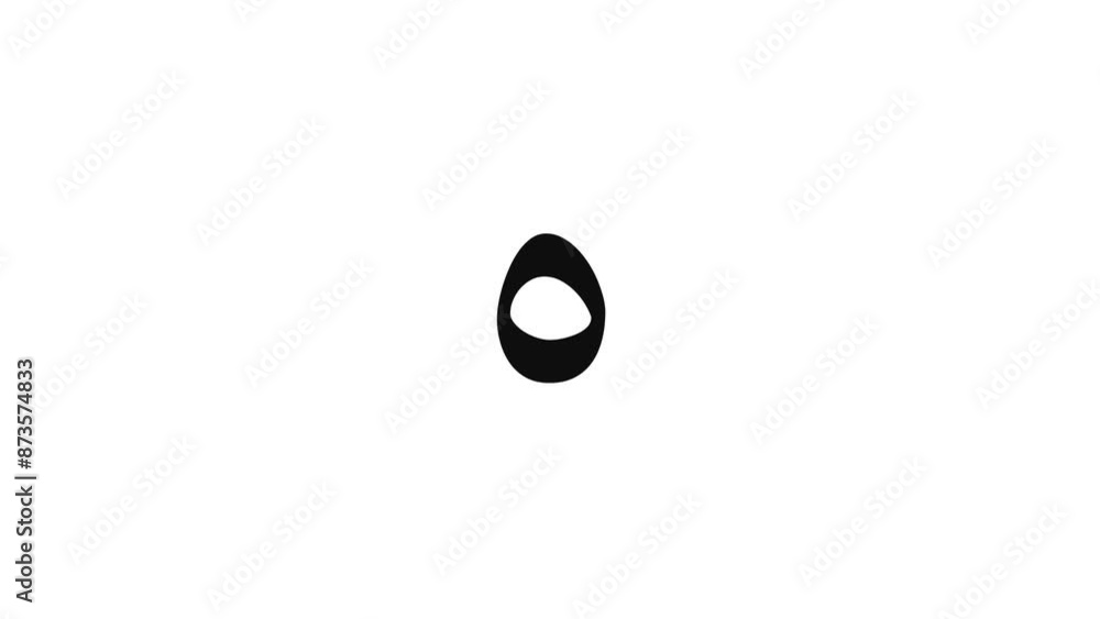 Simple 10 seconds black Eastern Arabic numerals countdown timer on ...