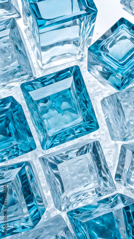 Obraz premium Cube ice pattern
