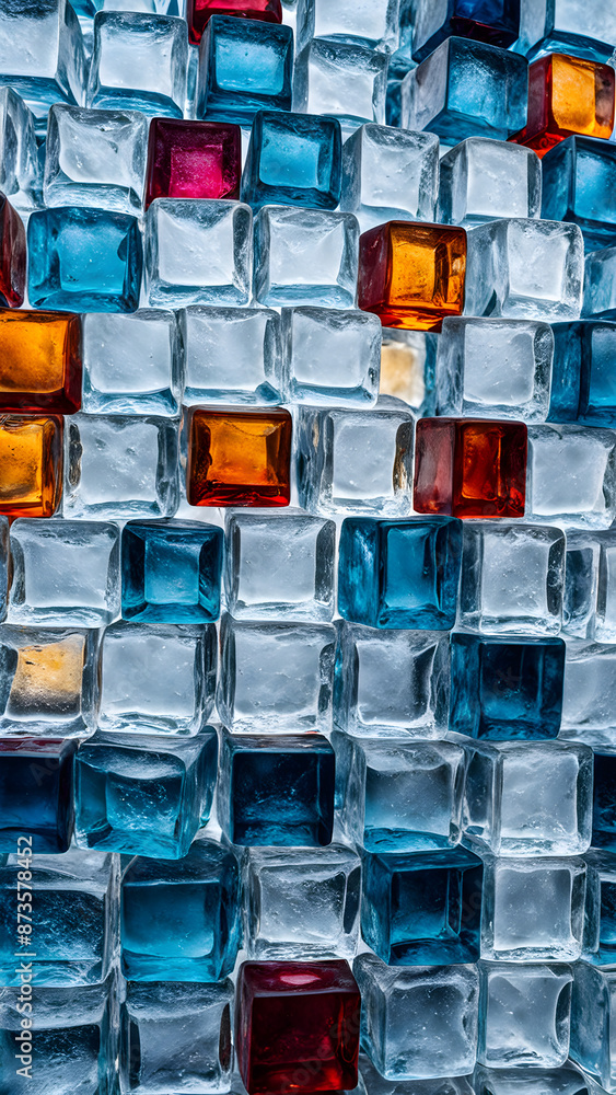 Cube ice pattern Cube ice pattern