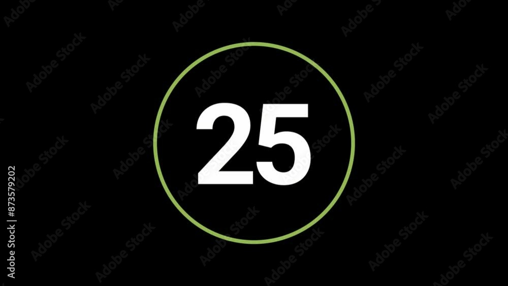 Stylish 30 seconds cyber lime countdown timer on black background. Circle outline beautifully animated every second. 4K Motion Graphics. Stylish 30 seconds cyber lime countdown timer on black background. Circle outline beautifully animated every second. 4K Motion Graphics.