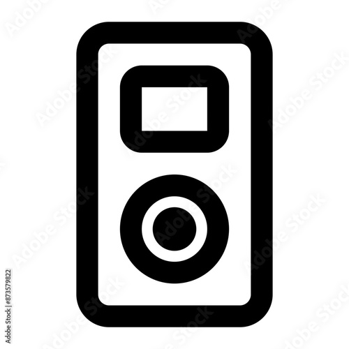 music player icon for illustration