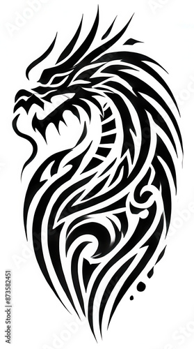 Wallpaper Mural TRIBAL TATOO トライバル タトゥ 刺青 和柄 龍 Dragon Torontodigital.ca