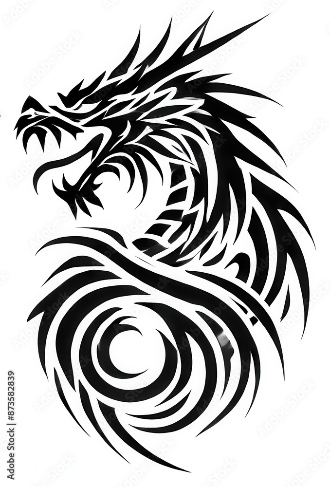 TRIBAL TATOO トライバル タトゥ 刺青 和柄 龍 Dragon TRIBAL TATOO トライバル タトゥ 刺青 和柄 龍 Dragon