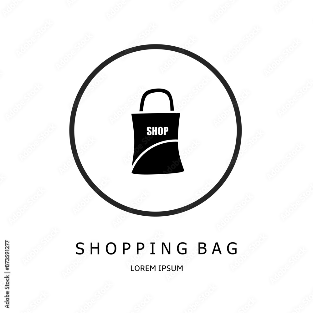 Logo vector design for business. Shopping bag logos. Logo vector design for business. Shopping bag logos.