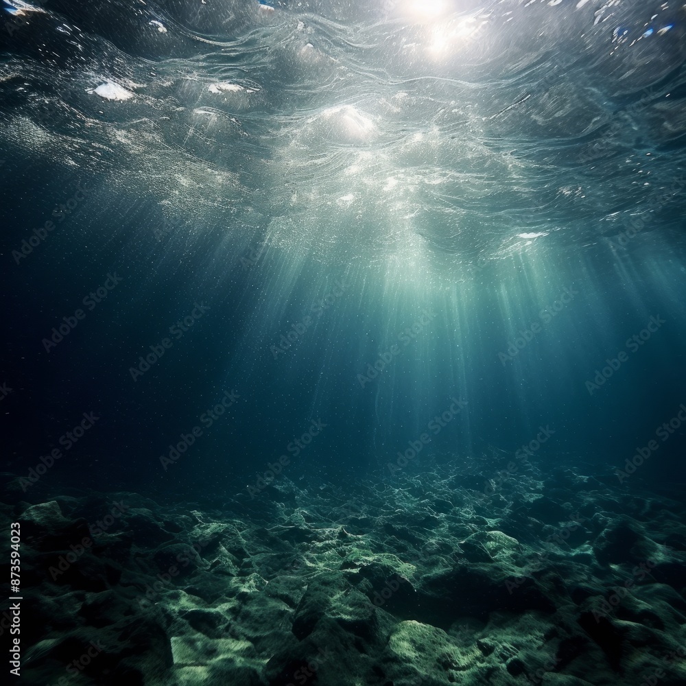 extremely deep ocean digital photograph soft natural,generated with AI. High quality photo extremely deep ocean digital photograph soft natural,generated with AI. High quality photo