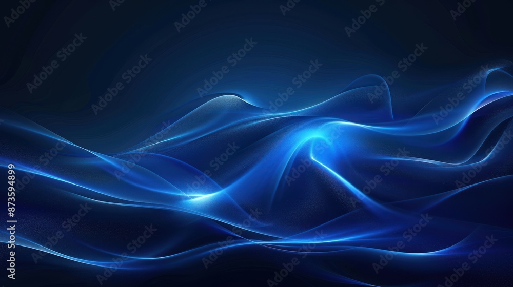 Abstract Blue Waves, Dynamic Energy Abstract Blue Waves, Dynamic Energy