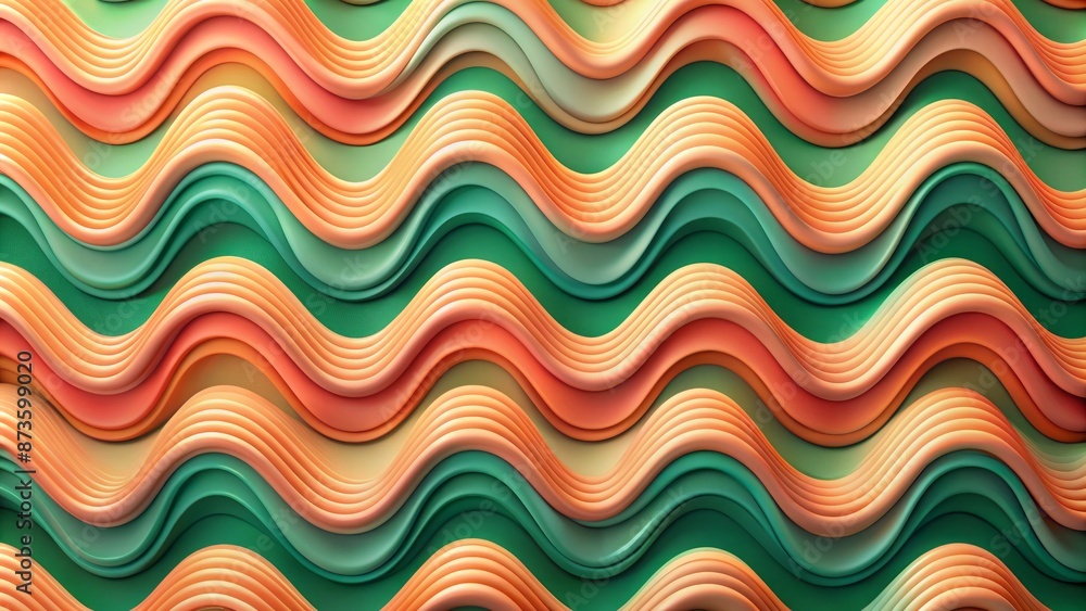 Vibrant peach and green wavy shapes undulate across a retro-inspired abstract background, evoking a sense of playful nostalgia. Vibrant peach and green wavy shapes undulate across a retro-inspired abstract background, evoking a sense of playful nostalgia.