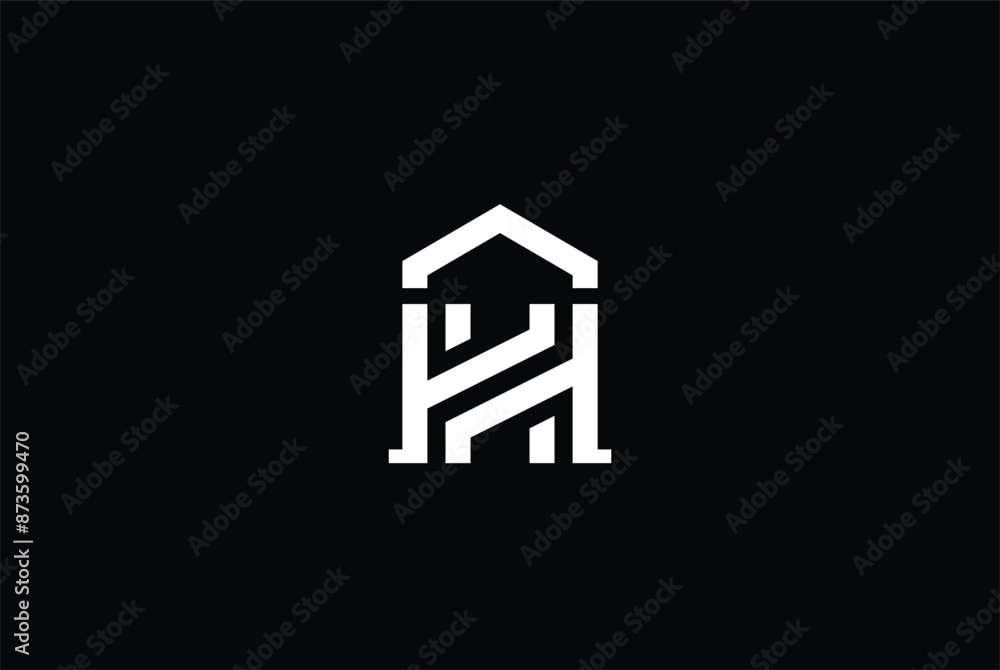 letter HK combined and home roof icon modern construction logo, letter KH HK property logo letter HK combined and home roof icon modern construction logo, letter KH HK property logo